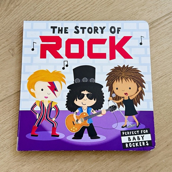 Other - The Story of Rock Baby Board Book Elvis Beatles Bowie Silver Dolphin 2019